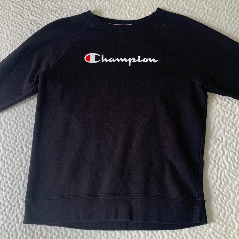 Black champion crewneck